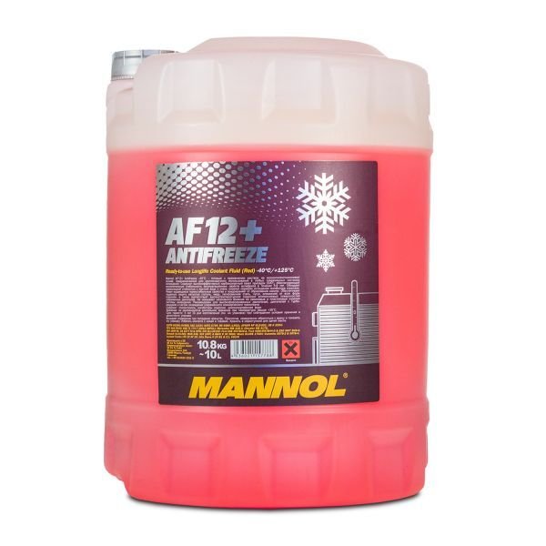 MANNOL Antigel AF12 + antigel radiateur prêt à l'emploi rouge (-40 ° C) rouge