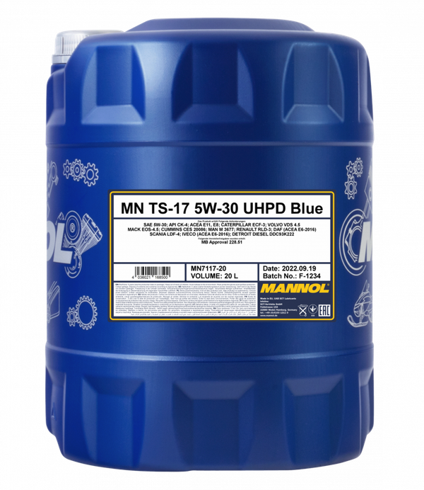 MANNOL TS-17 UHPD BLUE SAE 5W-30 20 litres